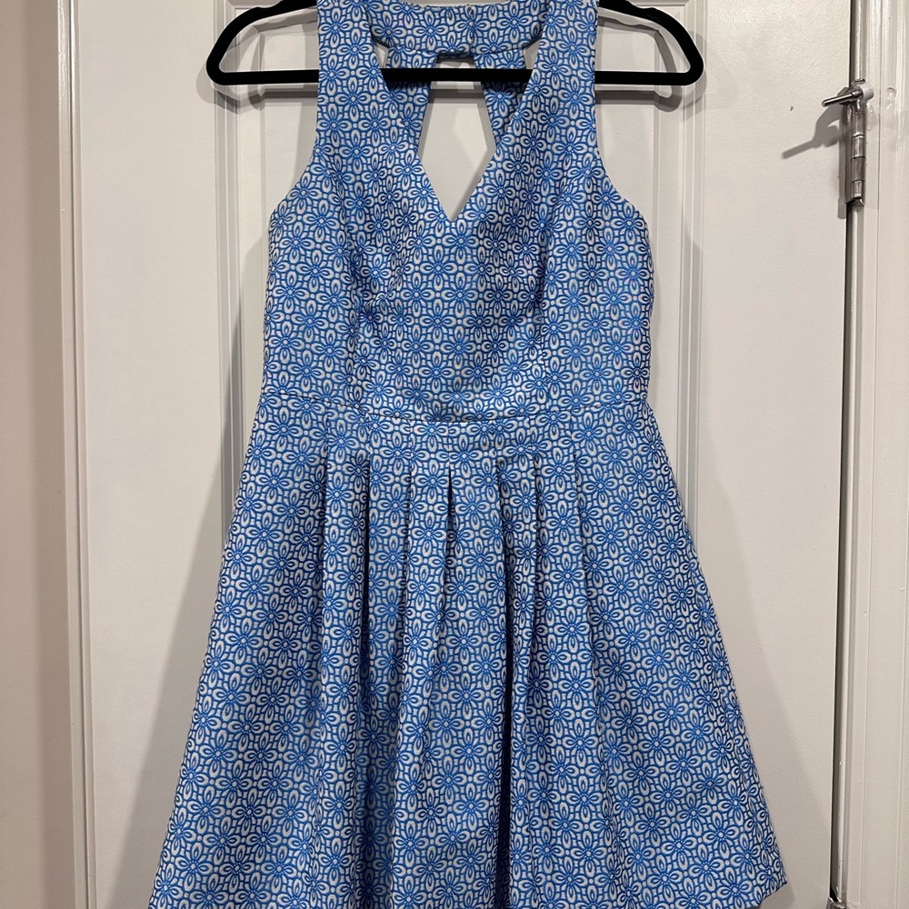 Banana Republic Blue Floral Mini Dress